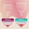 Copa mentrual Saba V-cup flujo moderado talla ch 1 pieza