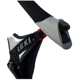 LEKI Nordic Walking Ultra Carbon Alpine Trekking Poles 115cm/46in Orange