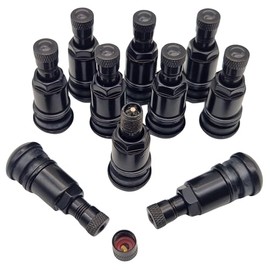 NAAA Metal Valves Black I Steel Valves I Universal Rim Valves 11.3 mm for Cars Vans Caravans (4)