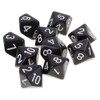Yourandoll 10pcs Polyhedral Dice D10 Dice 10 Sided Dice for