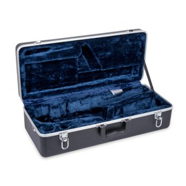 Crossrock CRA860TSBK-R Tenor Saxophone Case-Rectangular ABS Molded with Single Shoulder Strap, Black