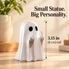 Cute Middle Finger Ghost Statue, Small Halloween Decor for Home,