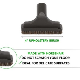 OVO 5PCS Universal Vacuum Cleaner Accessories - 12in Floor Brush, Dusting Brush, Crevice Tool, On-Board Caddy Tool, Upholstery Brush, 1 1/4 inch (32mm) Inner Diameter, Fits All