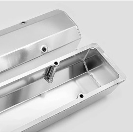 HRC SB Chevy Valve Covers Fabricated Aluminum Tall Small Block SBC 327 350 383 400