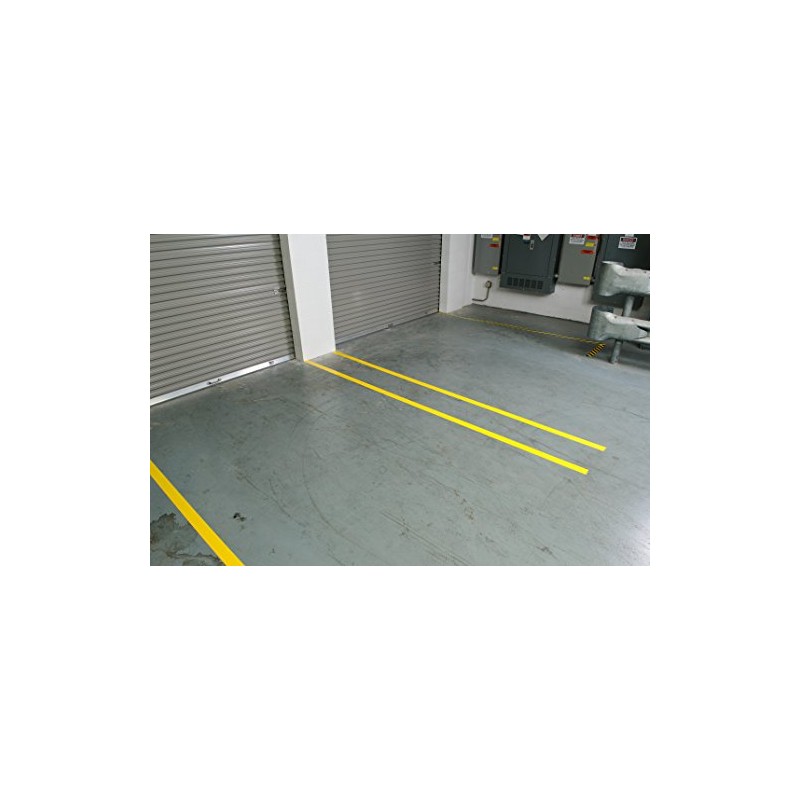 Brady 58200 108' Length, 2" Width, B-725 Vinyl Tape, Yellow