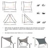 Sichtschutz Sun sail, waterproof, triangular, 20 lengths and 99 widths