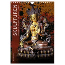 SKULPTUREN Hinduistische Göttinnen und Götter • Buddhas (Wandkalender 2026 DIN A4 hoch), CALVENDO Monatskalender