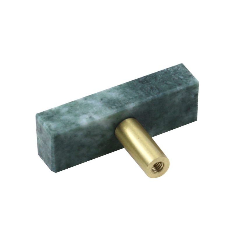 Woogim 4PCS Green 2" Square Single Hole Furniture Hardware Cabinet