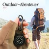 Compass with Carabiner Hook, Pocket Compass Key Holder with Compass