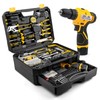 DOWELL Tool Set with 12V Cordless Drill, 223-Pcs Home Tool