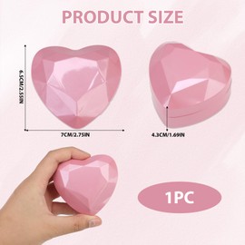 Ring Box With LED Light, Heart Shape Jewellery Gift Box Ring Organiser Earring Storage Diamond Luxury Storage Box Case Display Holder for Women Valentine's Day Engagement Wedding Anniversary(Pink)