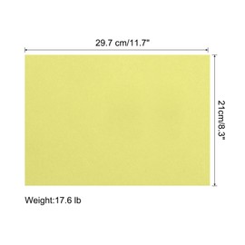 sourcing map 100 Sheets Colored Copy Paper A4 Printer Paper 80gsm Light Yellow for Office Printing, Document Copying, Invitations, Forms, Art Projects
