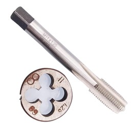 HUAZHICHUN 1PC M11×1.25mm Tap and Die Set,Metric HSS Tap and Die Set Right Hand Tap