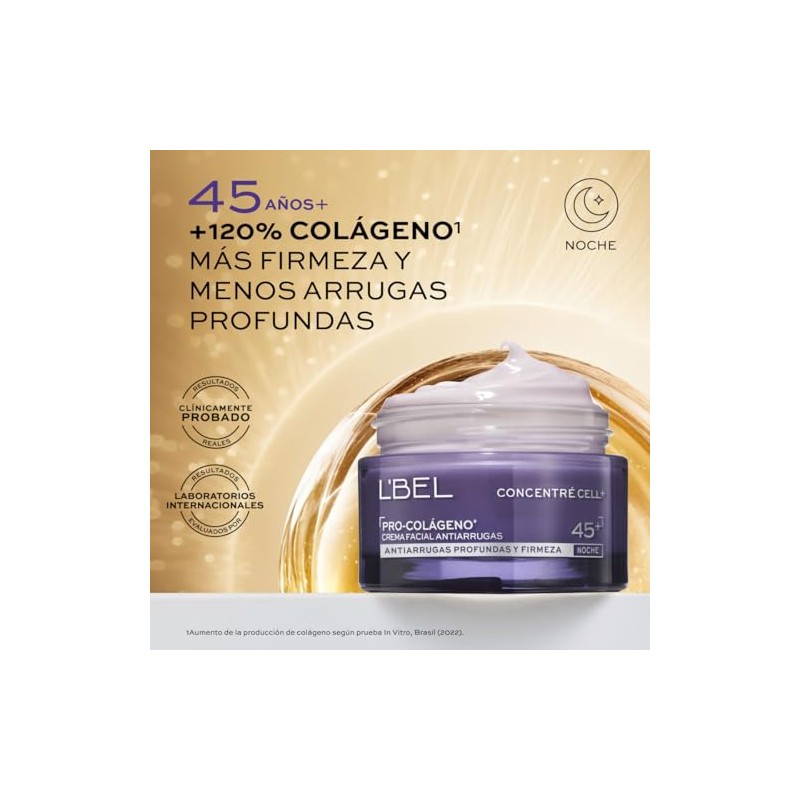 L'BEL - Concentré Cell+ 40+ Crema Antiedad Noche