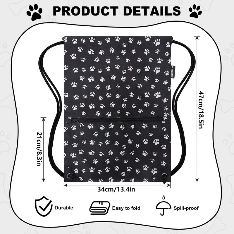 HOLYLUCK Drawstring Backpack Bag Sport Gym Sackpack, Black Background White