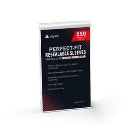 Rayvol Resealable Bags for Graded Comics CGC & CBCS - 9'' x 14'' (150 Count)