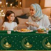 3 Pack Ramadan Mubarak Tablecloths for Eid Mubarak Decorations, 54"