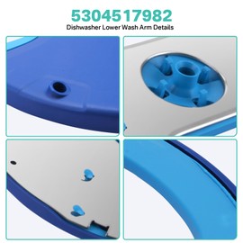 5304517982 Lower Wash Arm Replacement for Frigidaire Dishwashers Lower Spray Arm AP6886145, PS12717897, EAP12717897, PD00060848, FGIP2468Uf1A, FGIP2468UF2A, FGIP2468UD0A, FGIP2468UD1A (5304517982)