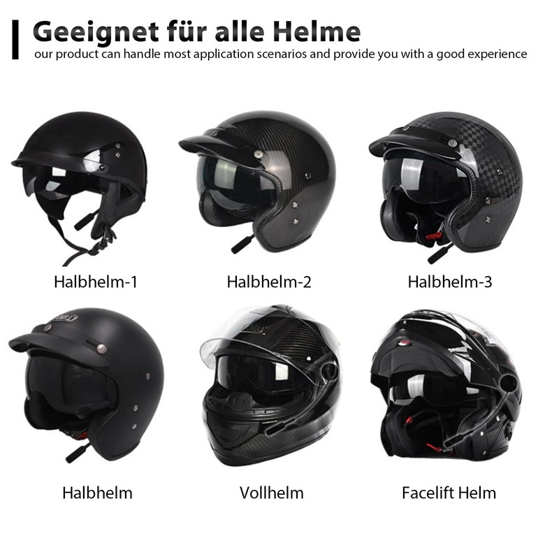 HOSPAOP Motorcycle Helmet Headphones Bluetooth, Motorcycle Helmet Wireless Headset Bluetooth