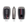 HIBEYO Flip Key Car Key Case Fits SsangYong Tivoli Rexton