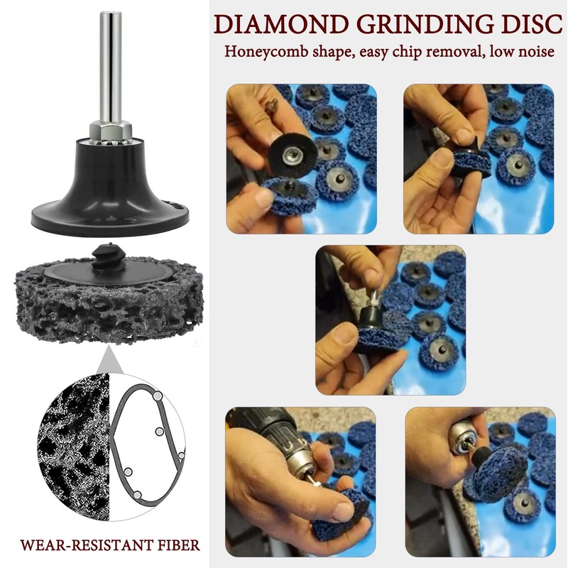 Wkamamo Pack of 15 CSD Sanding Disc, 2 Inch Coarse