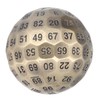 100 Sides Polyhedral Number Dice Metal 5cm Diameter Easy to