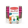 Rubbermaid TakeAlongs Snacking Food Storage Containers, 2 Cups Size -