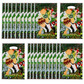 50PCS Ben Party Favor Bags,Ben Goody Bags Ben Birthday Party Supplies Perfect Bags Ben Theme Bags Plastic Gift Bags Sweet Candy Bags For Kids Birthday, Baby Shower, Themed Party