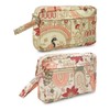 LONGING TO BUY Floral Embroidered Cosmetic Pouch, Make Up Organizer