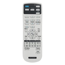 ALLIMITY 1599176 159917600 Remote Control Compatible with Epson Projector EB-95 EB-955W 159917600 EB-S03 EB-S17 EB-S18 EB-W18 EB-W22 EB-X03 EB-X18 EB-X20 EB-X20 EB-X22 5 EH-TW490 H554B