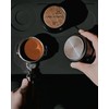 MUVNA 54mm Bottomless Portafilter, 3 Ears, Wood Grain Pattern, 16g