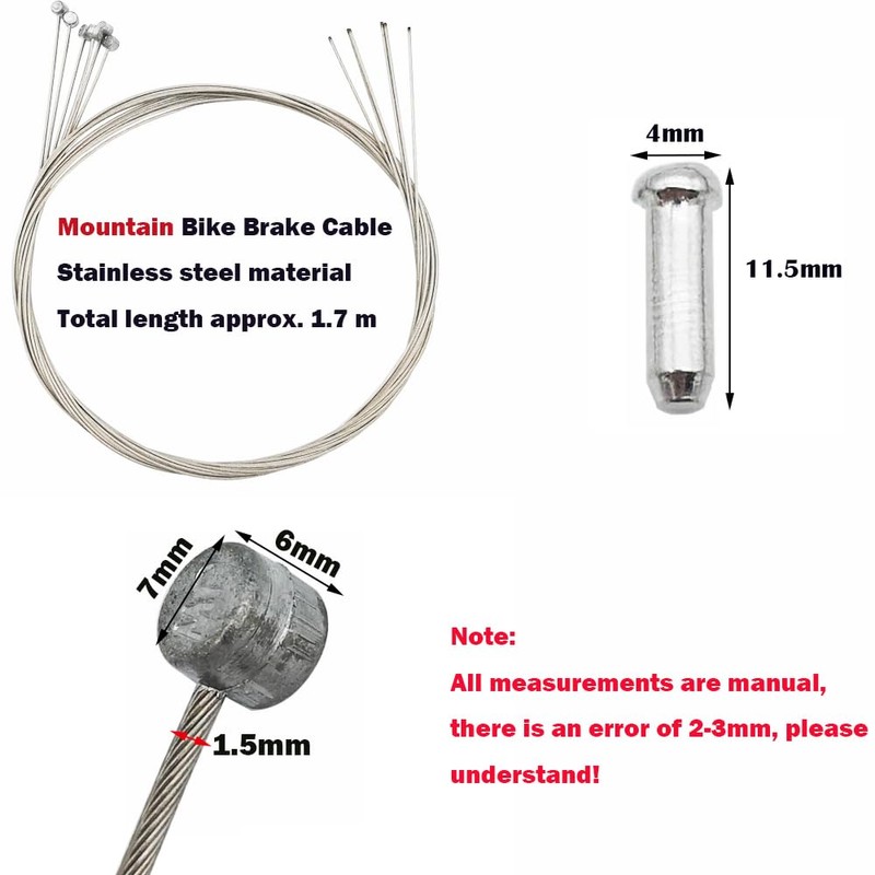 Bicycle Brake Inner Cable, CTRICALVER 6 Brake Cable, Brake Line