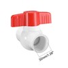 sourcing map 32mm PVC Ball Valve for Water Supply Pipe,