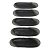 Pack Of 3 Charcoal Grey Tone Hakumu Wavy Oblong Long