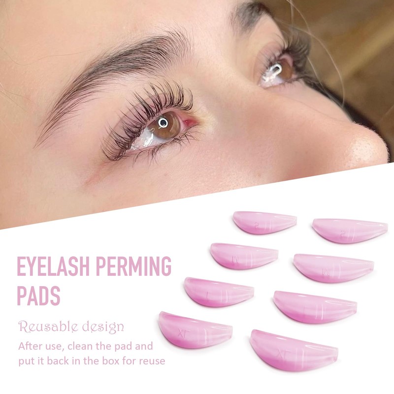PERMANIA Lash Lift Rods, 8 Pcs/4 Sizes for Lash Perm