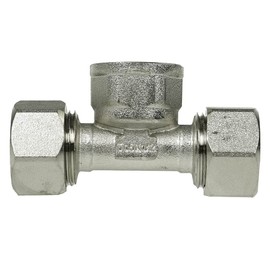 Rapidair Maxline 1/2" Piping Tee W/1/2 Female NPT Pipe Thread Inlet M8019