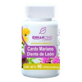Suplemento en cápsula ENHANCING LIFE Cardo Mariano y Diente de Leon de Fórmula Premium x 75g                                                          