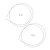 2pcs String Basketball Net, Silver Steel Wire, Ideal for Indoor/Outdoor