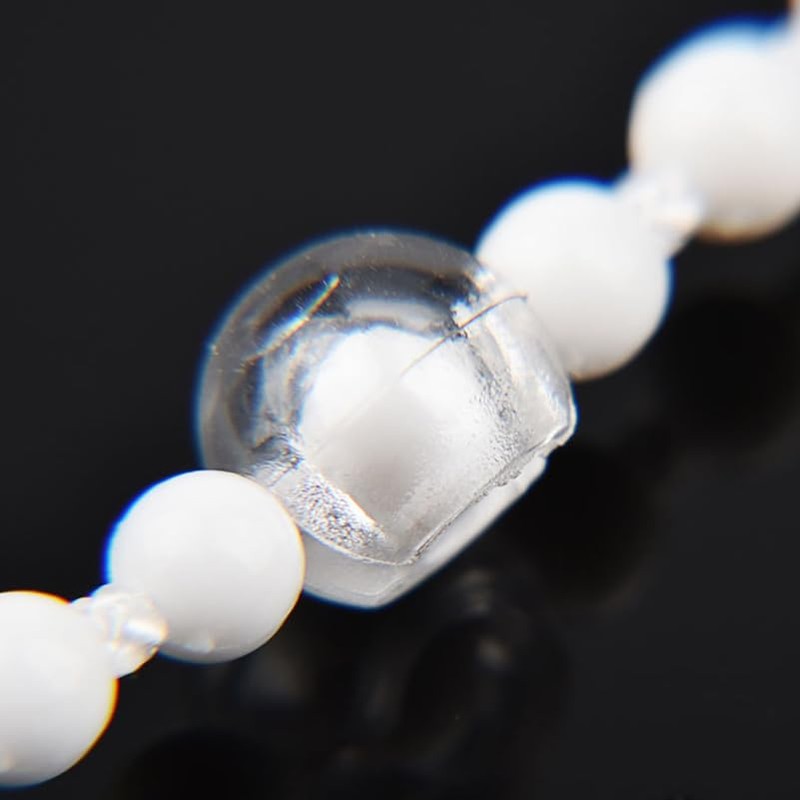 Kichvoe Beaded Chain Stops 25pcs Clear Blind Shade Bead Stops