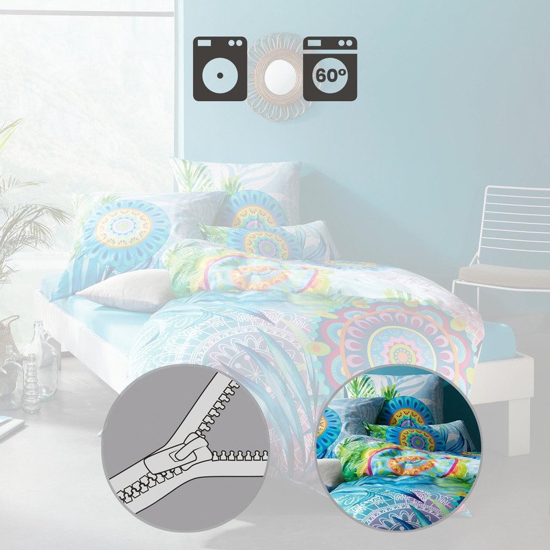 REDBEST Bed Linen Satin Colourful Size 135 x 200 cm