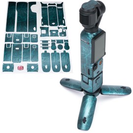 WRAPGRADE Skin Sticker Compatible with DJI Osmo Pocket 3 Decal (Blue Rustic Metal)