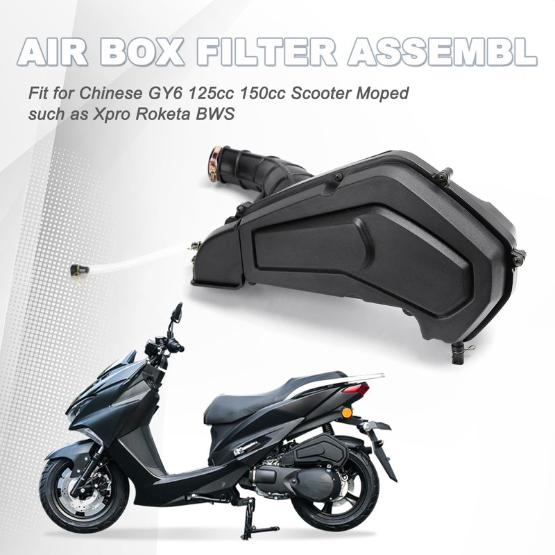 Mokuo Motorcycle Air Filter Assemblies in Rubber Material Compatible with