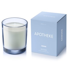 Apotheke Luxury Scented Candles for Home, Canvas - Petite Aromatherapy Jar Candle with Soy Wax Blend