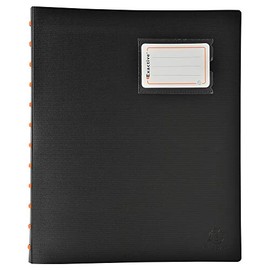 Exacompta - Ref 86234E - Exactive PP Display Book - Suitable for A4 Documents, 20 Pockets, 40 Viewing Pages, 5 Coloured Dividers, 0.7mm Rigid Polypropylene - Black