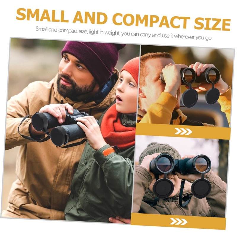 Gatuida 1set Rubber Objective Lens Caps and Scratch Binocular Lens