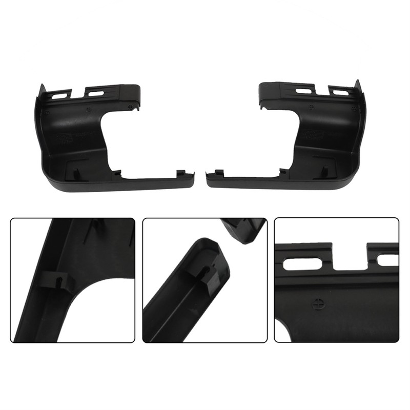 TJHSM Black Plastic Rear Bumper End Cap Step Pad Left