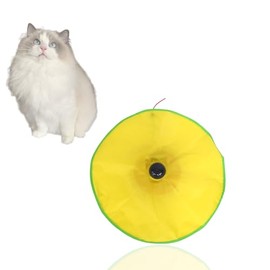 CUTULAMO Undercover Mouse Under Blanket Cat Toy, 4 Speed Mode Relieve Stress Cat Toy Nylon Cloth with Non-Slip Base for Cat