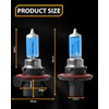 QUAYUB For RAM 1500 2500 3500 2-Headlamps(2009-2012) Halogen Headlight Bulbs,