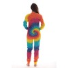 #followme Women's Tie Dye Henley Thermal Onesie 6769-10364-L
