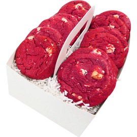 The Cravory: Red Velvet Cookies - 12 cookies, 2.0 oz. each - Individually Wrapped - Gourmet - Baked Fresh - Dessert, Snack or Baked Goods